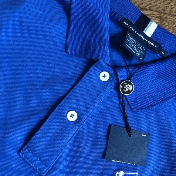 NWT Ralph Lauren Golf blue long sleeve polo shirt womens small fitted - Picture 6 of 8